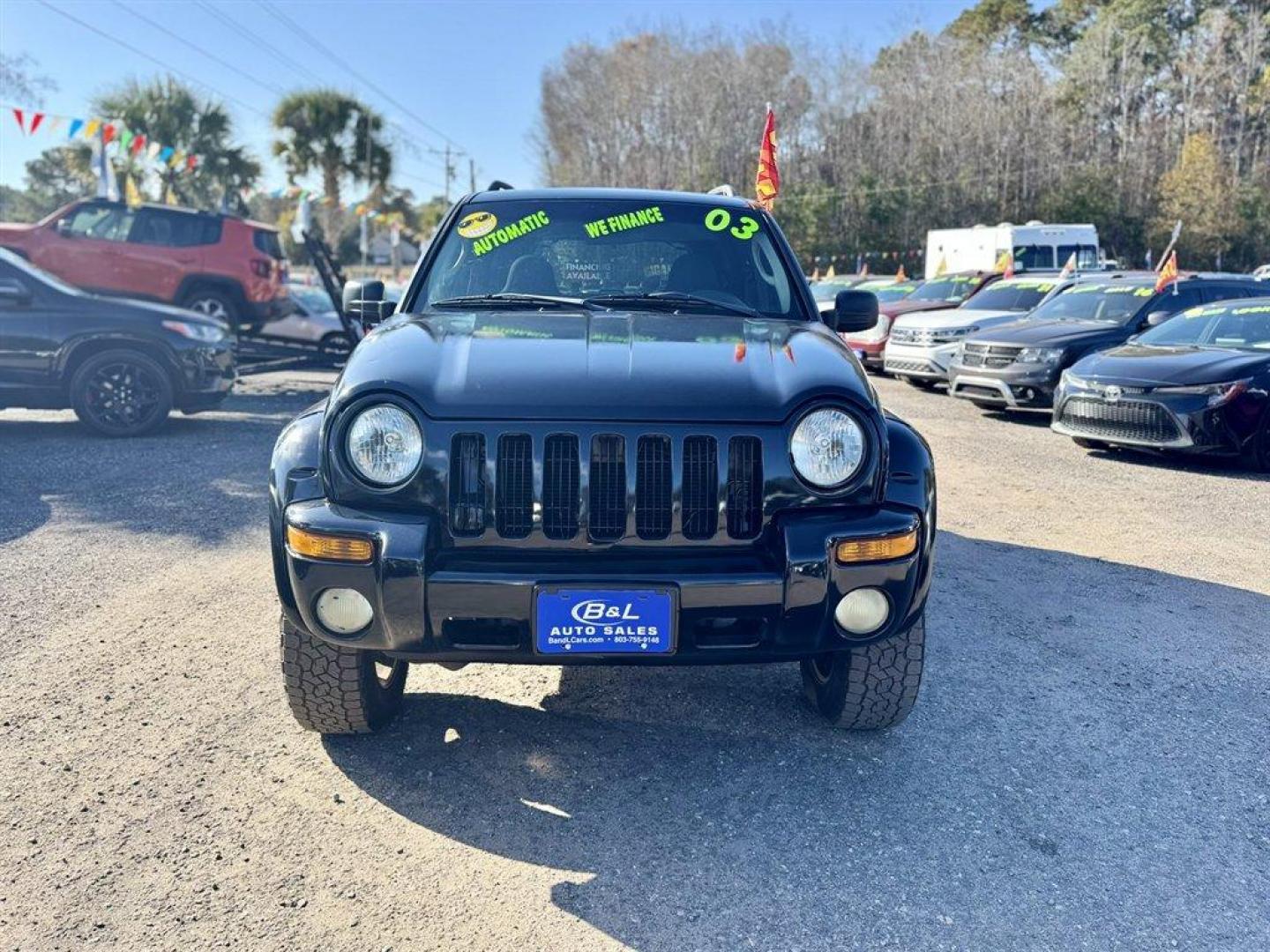 2003 Black /Black Jeep Liberty (1J4GL48K83W) with an 3.7l V6 MPI 3.7l engine, Automatic transmission, located at 745 East Steele Rd., West Columbia, SC, 29170, (803) 755-9148, 33.927212, -81.148483 - Special Internet Price! 2003 Jeep Liberty - Photo#1
