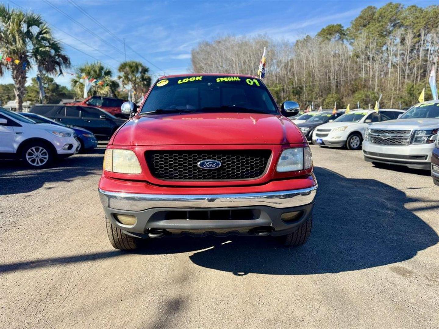 2001 Red Ford F150 (2FTRX08L21C) with an 5.4l V8 EFI Sohc 5.4l engine, Automatic transmission, located at 745 East Steele Rd., West Columbia, SC, 29170, (803) 755-9148, 33.927212, -81.148483 - Special Internet Price! 2001 Ford F150 - Photo#1