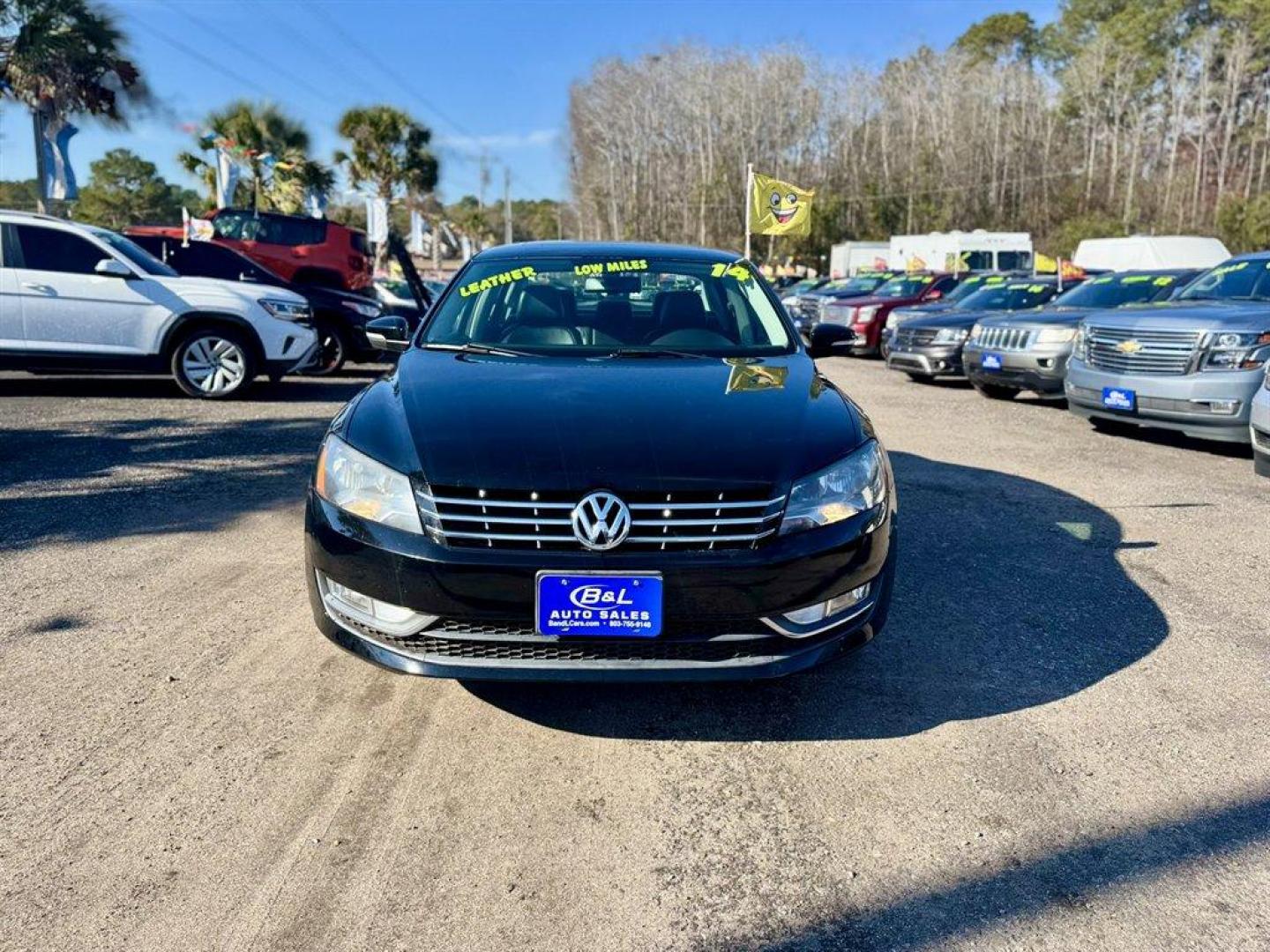 2014 Black /Black Volkswagen Passat (1VWCT7A37EC) with an 1.8l I-4 DI Dohc T/C 1.8l engine, Automatic transmission, located at 745 East Steele Rd., West Columbia, SC, 29170, (803) 755-9148, 33.927212, -81.148483 - Photo#1