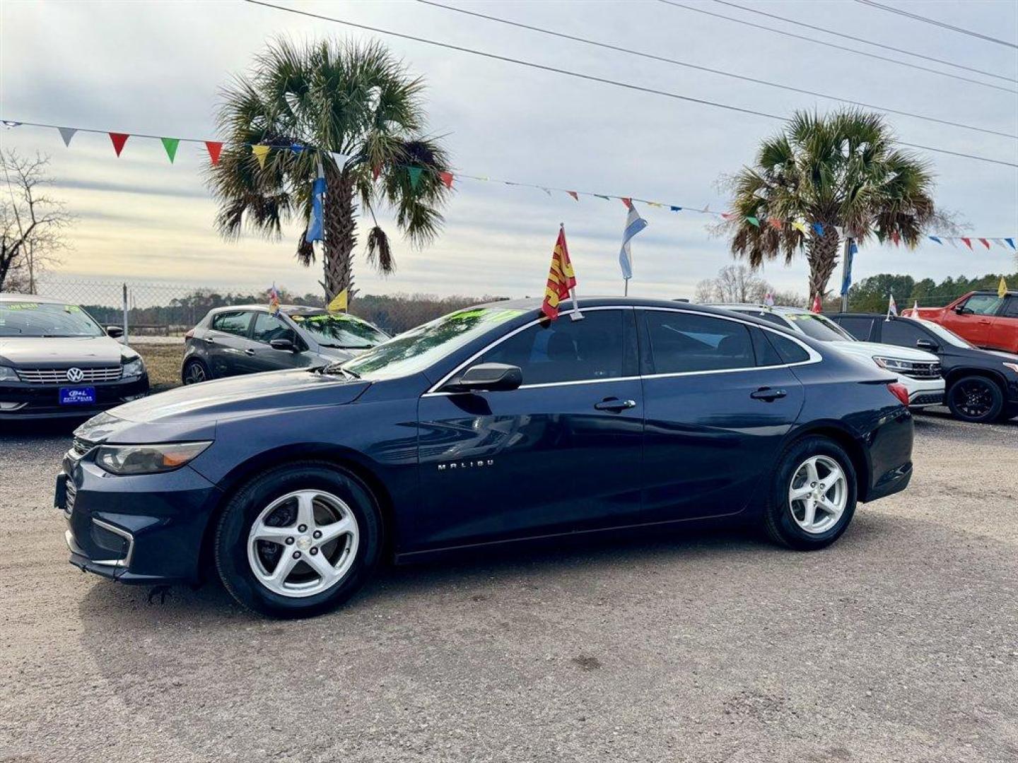 2017 Blue /Black Chevrolet Malibu (1G1ZB5ST3HF) with an 1.5l I-4 DI Dohc T/C 1.5l engine, Automatic transmission, located at 745 East Steele Rd., West Columbia, SC, 29170, (803) 755-9148, 33.927212, -81.148483 - Photo#0