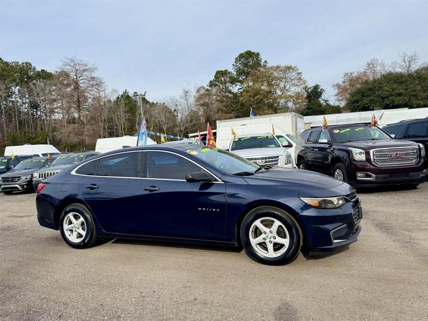 2017 Blue /Black Chevrolet Malibu (1G1ZB5ST3HF) with an 1.5l I-4 DI Dohc T/C 1.5l engine, Automatic transmission, located at 745 East Steele Rd., West Columbia, SC, 29170, (803) 755-9148, 33.927212, -81.148483 - Photo#2