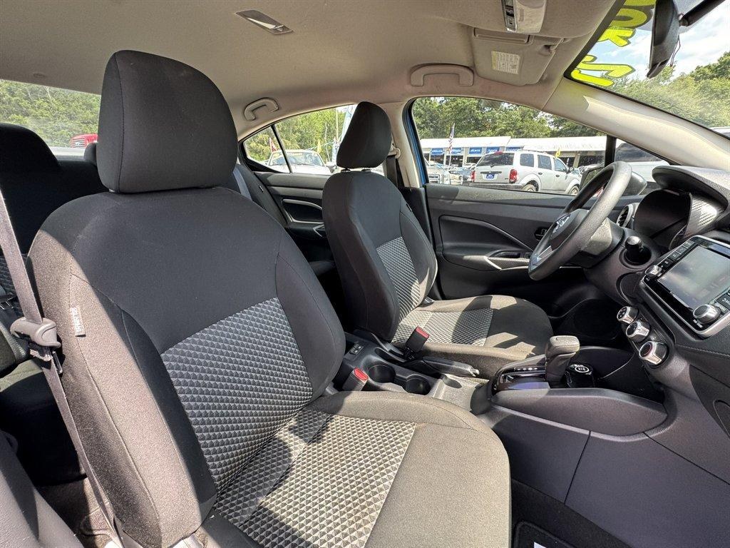 2021 Blue /Black Nissan Versa (3N1CN8DV8ML) with an 1.6l I-4 Smpi Dohc Cvtcs engine, Automatic transmission, located at 745 East Steele Rd., West Columbia, SC, 29170, (803) 755-9148, 33.927212, -81.148483- Photo#25
