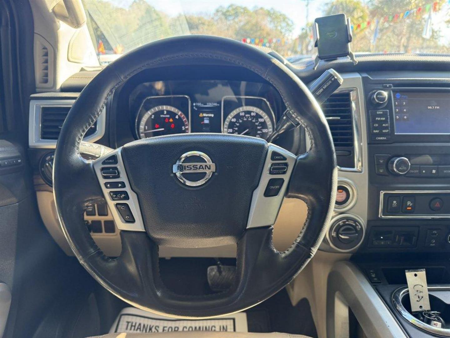 2017 Red /Beige Nissan Titan XD (1N6BA1F40HN) with an 5.0l V8 DI Dohc Tdsl 5.0l engine, Automatic transmission, located at 745 East Steele Rd., West Columbia, SC, 29170, (803) 755-9148, 33.927212, -81.148483 - Photo#7