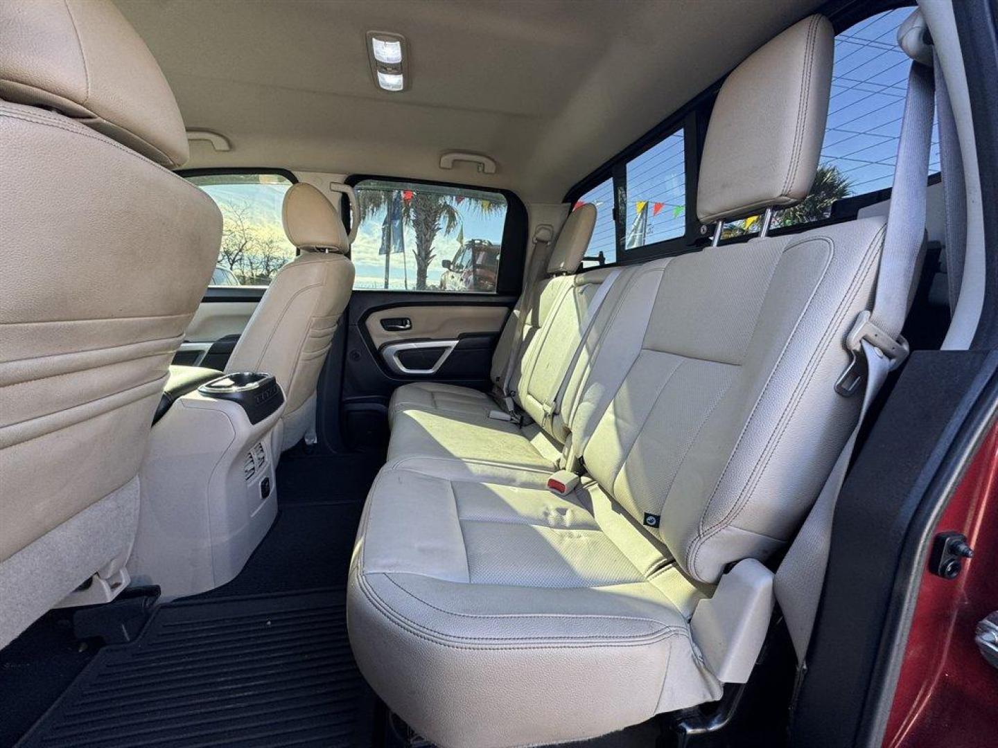 2017 Red /Beige Nissan Titan XD (1N6BA1F40HN) with an 5.0l V8 DI Dohc Tdsl 5.0l engine, Automatic transmission, located at 745 East Steele Rd., West Columbia, SC, 29170, (803) 755-9148, 33.927212, -81.148483 - Photo#24