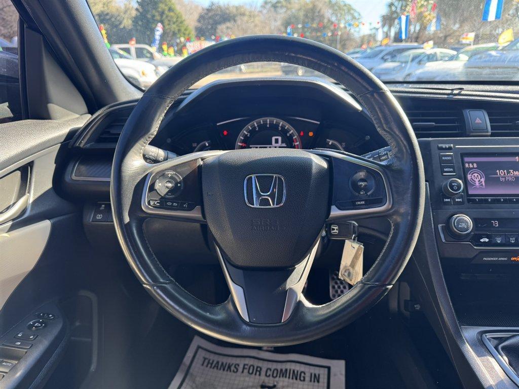 2018 Black /Black Honda Civic (SHHFK7G44JU) with an 1.5l I-4 DI Dohc T/C 1.5l engine, Manual transmission, located at 745 East Steele Rd., West Columbia, SC, 29170, (803) 755-9148, 33.927212, -81.148483 - Photo#7