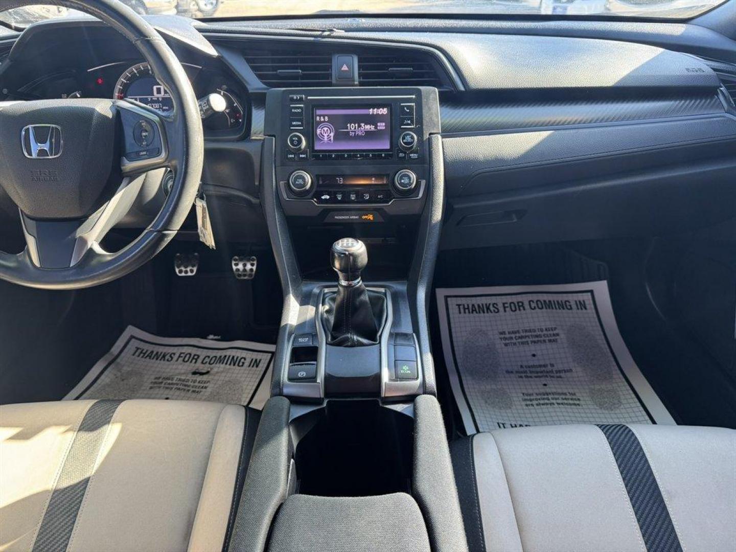 2018 Black /Black Honda Civic (SHHFK7G44JU) with an 1.5l I-4 DI Dohc T/C 1.5l engine, Manual transmission, located at 745 East Steele Rd., West Columbia, SC, 29170, (803) 755-9148, 33.927212, -81.148483 - Photo#11