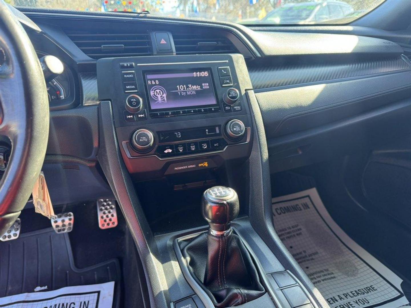 2018 Black /Black Honda Civic (SHHFK7G44JU) with an 1.5l I-4 DI Dohc T/C 1.5l engine, Manual transmission, located at 745 East Steele Rd., West Columbia, SC, 29170, (803) 755-9148, 33.927212, -81.148483 - Photo#13