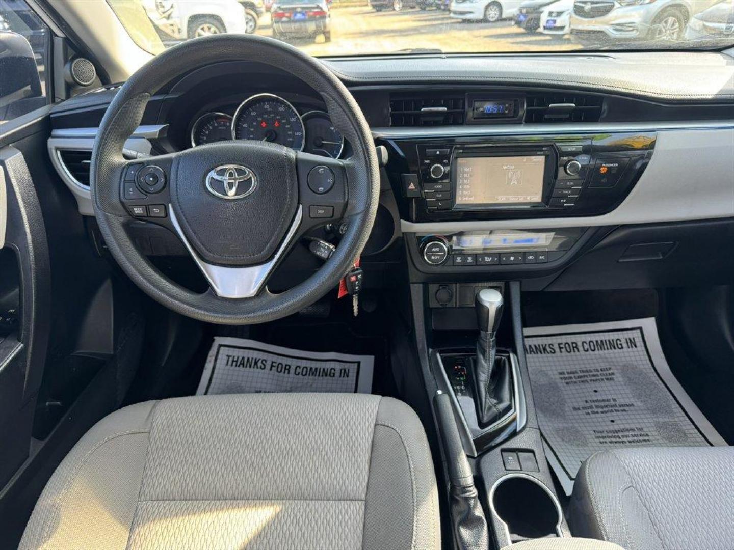 2015 White /Grey Toyota Corolla (2T1BURHE6FC) with an 1.8l I-4 EFI Dohc 1.8l engine, Automatic transmission, located at 745 East Steele Rd., West Columbia, SC, 29170, (803) 755-9148, 33.927212, -81.148483 - Photo#6