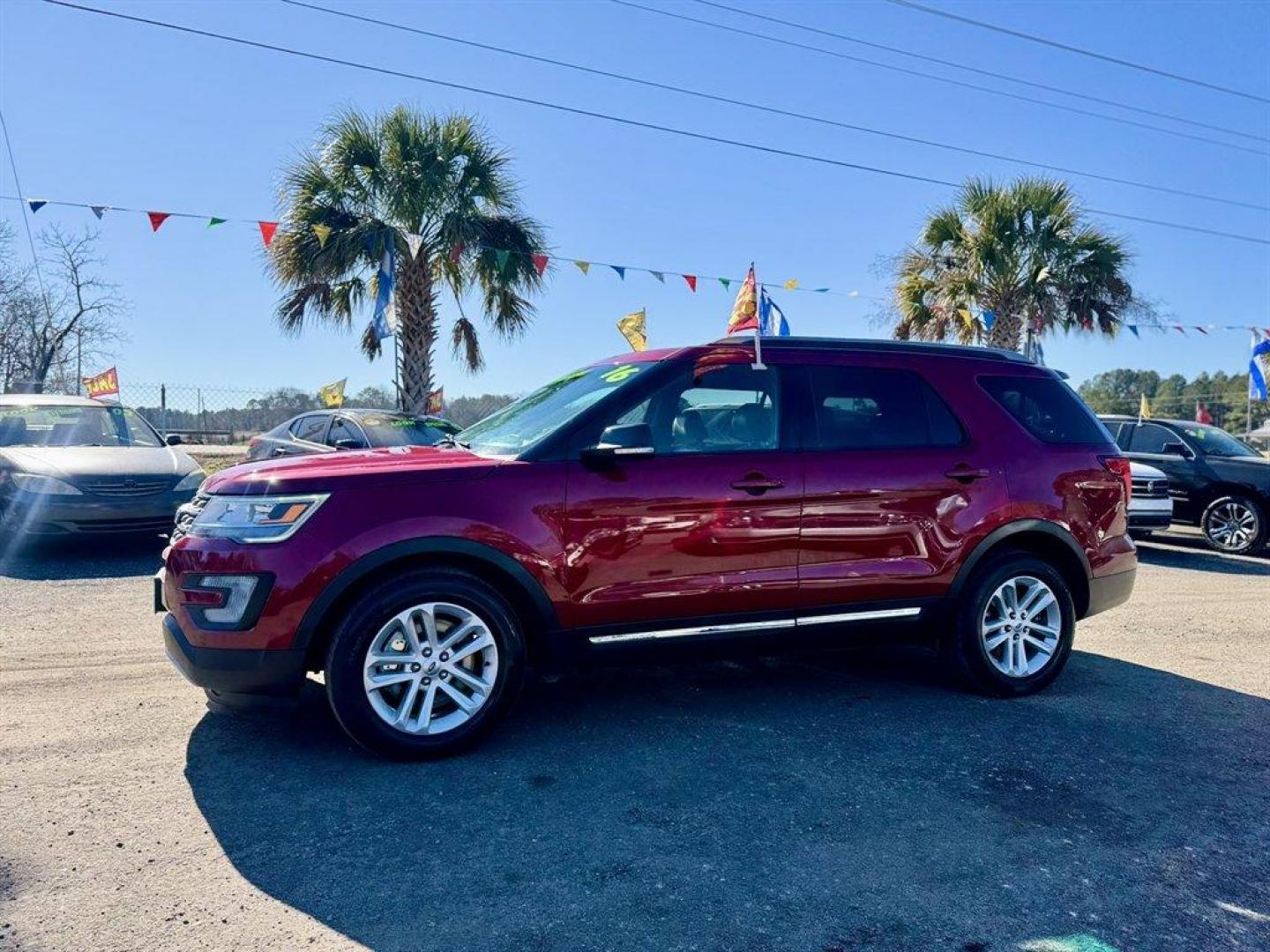 2016 Red /Taupe Ford Explorer (1FM5K7D84GG) with an 3.5l V6 Smpi TI-VCT 3.5l engine, Automatic transmission, located at 745 East Steele Rd., West Columbia, SC, 29170, (803) 755-9148, 33.927212, -81.148483 - Photo#0