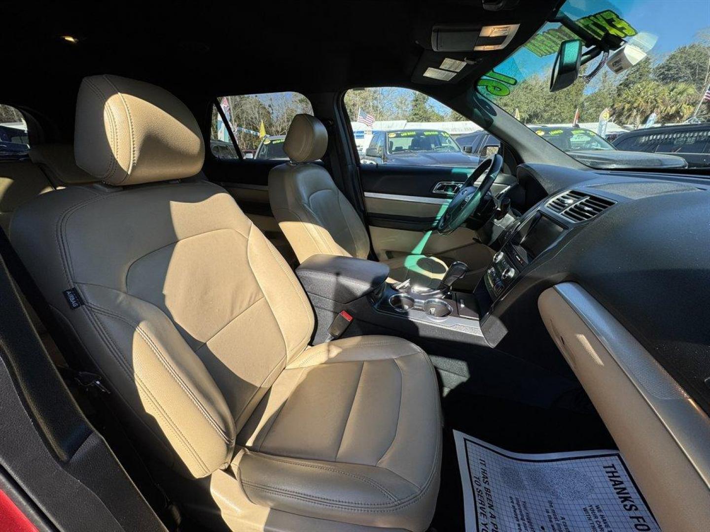 2016 Red /Taupe Ford Explorer (1FM5K7D84GG) with an 3.5l V6 Smpi TI-VCT 3.5l engine, Automatic transmission, located at 745 East Steele Rd., West Columbia, SC, 29170, (803) 755-9148, 33.927212, -81.148483 - Photo#29