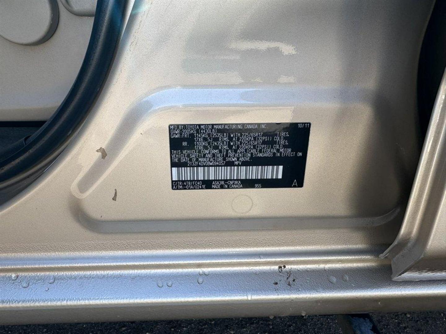 2011 Beige /Tan Toyota RAV4 (2T3ZF4DV0BW) with an 2.5l I-4 SFI Dohc VVT-I 2 engine, Automatic transmission, located at 745 East Steele Rd., West Columbia, SC, 29170, (803) 755-9148, 33.927212, -81.148483 - Photo#28