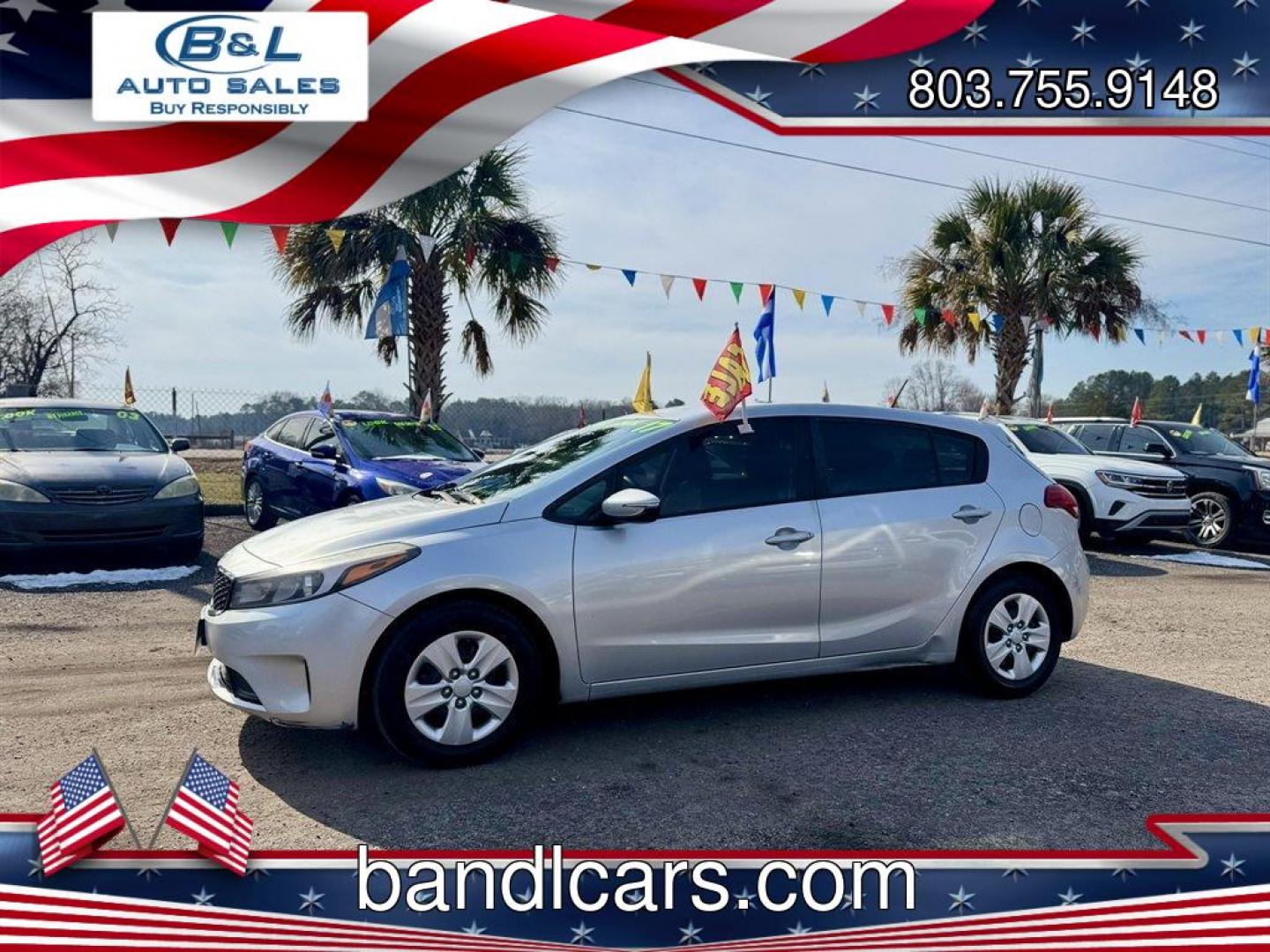 2017 Grey /Black Kia Forte (KNAFK5A82H5) with an 2.0l I-4 DI Dohc 2.0l engine, Automatic transmission, located at 745 East Steele Rd., West Columbia, SC, 29170, (803) 755-9148, 33.927212, -81.148483 - Photo#0