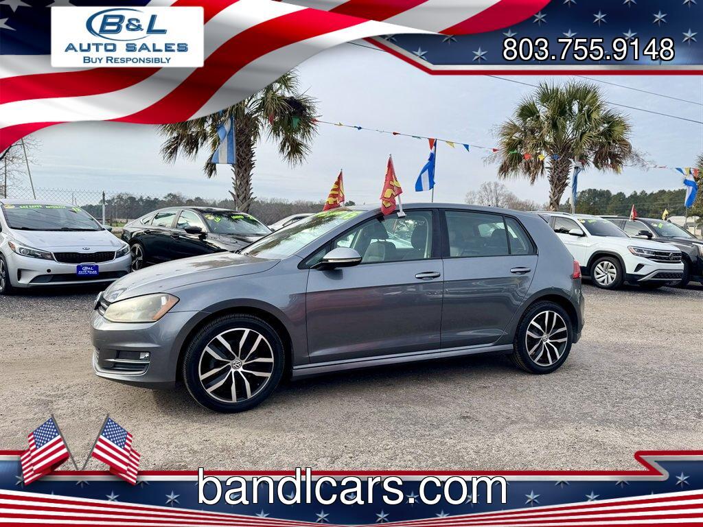 2015 Grey /Black Volkswagen Golf (3VW217AU4FM) with an 1.8l I-4 DI Dohc T/C 1.8l engine, Automatic transmission, located at 745 East Steele Rd., West Columbia, SC, 29170, (803) 755-9148, 33.927212, -81.148483 - Photo#0