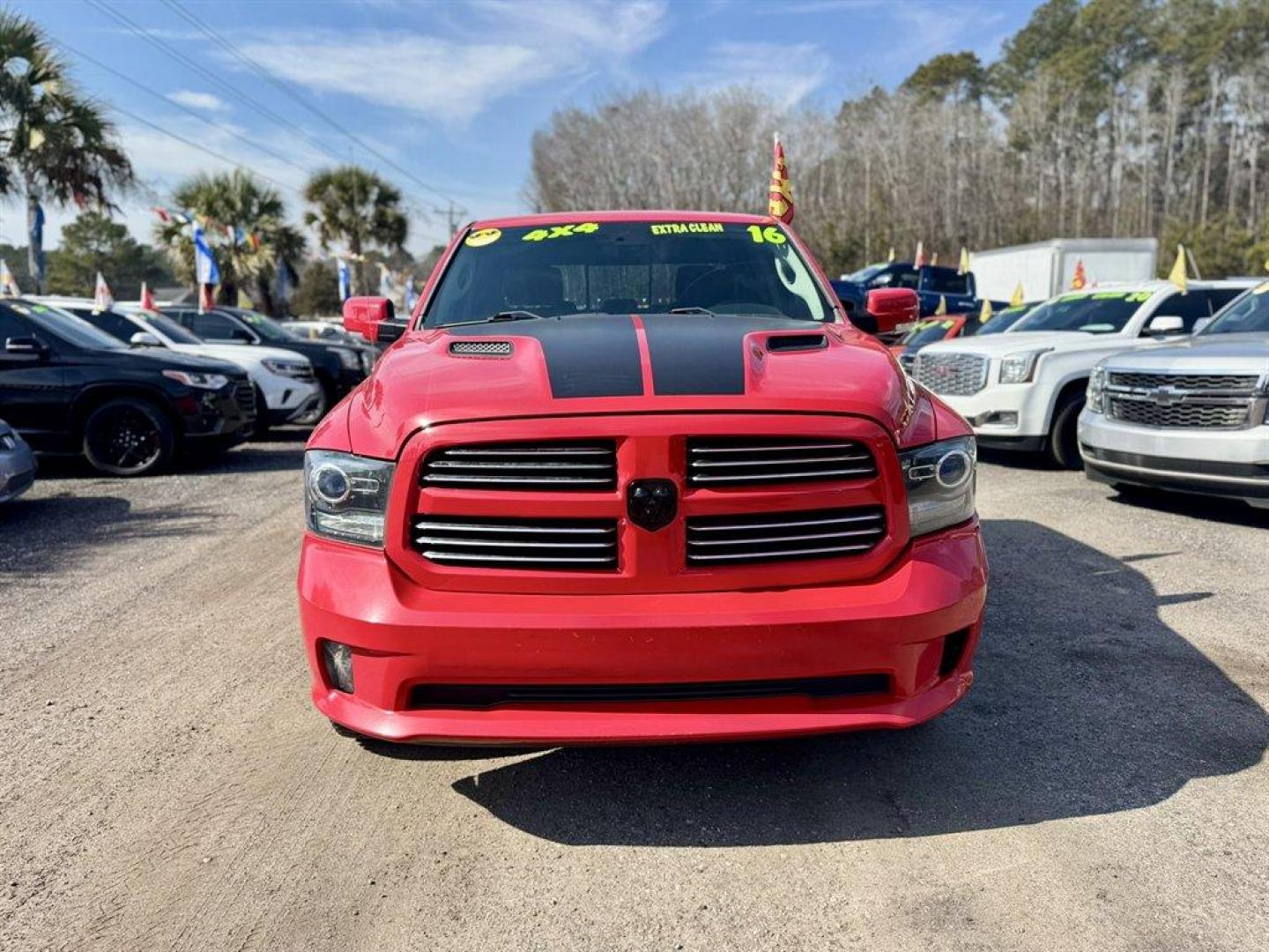 2016 Red /Black Ram 1500 (1C6RR7MT4GS) with an 5.7l V8 Smpi Hemi 5.7l engine, Automatic transmission, located at 745 East Steele Rd., West Columbia, SC, 29170, (803) 755-9148, 33.927212, -81.148483 - Photo#1