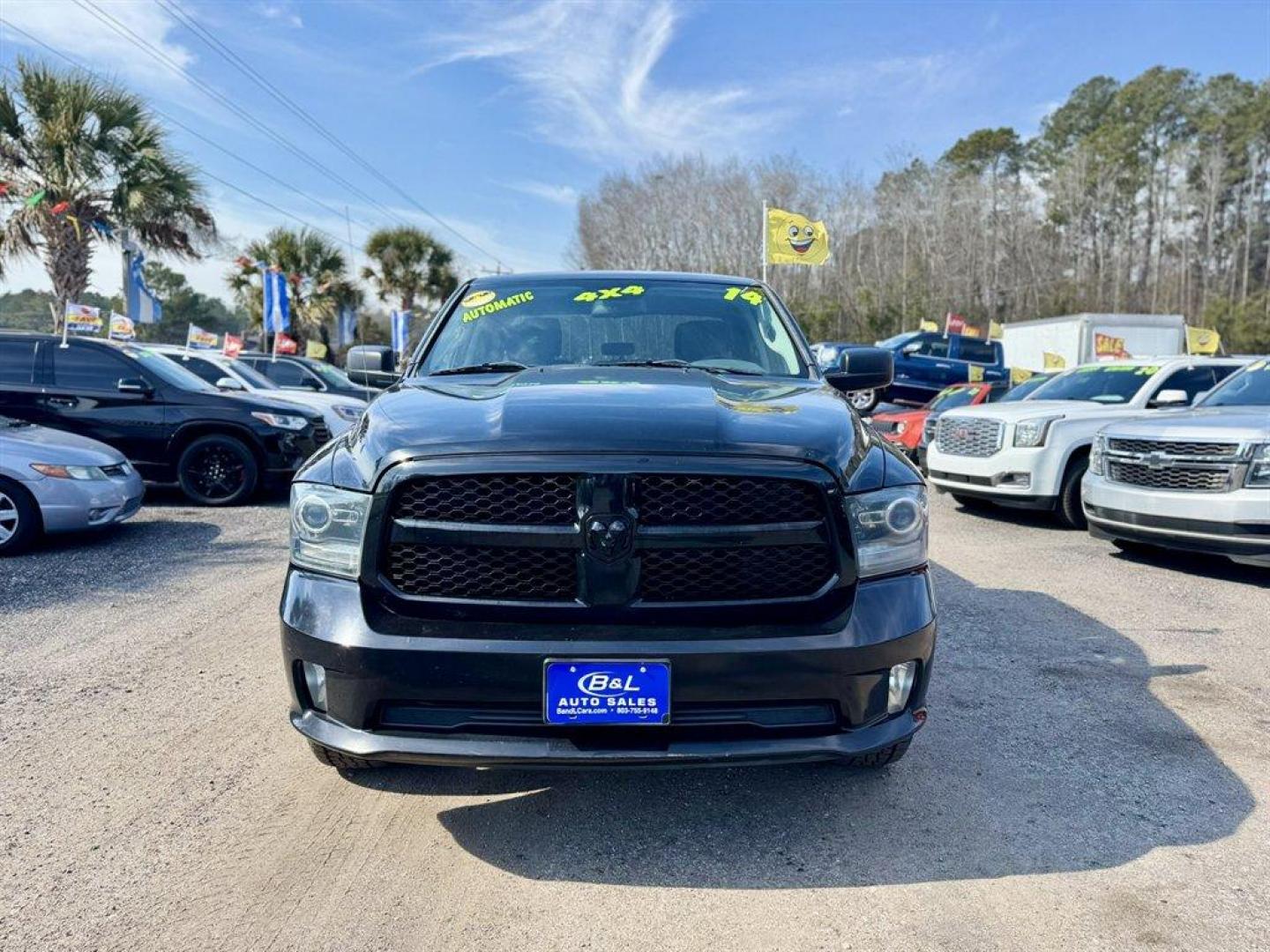 2014 Black /Black Ram 1500 (1C6RR7FT4ES) with an 5.7l V8 Smpi Hemi 5.7l engine, Automatic transmission, located at 745 East Steele Rd., West Columbia, SC, 29170, (803) 755-9148, 33.927212, -81.148483 - Photo#1