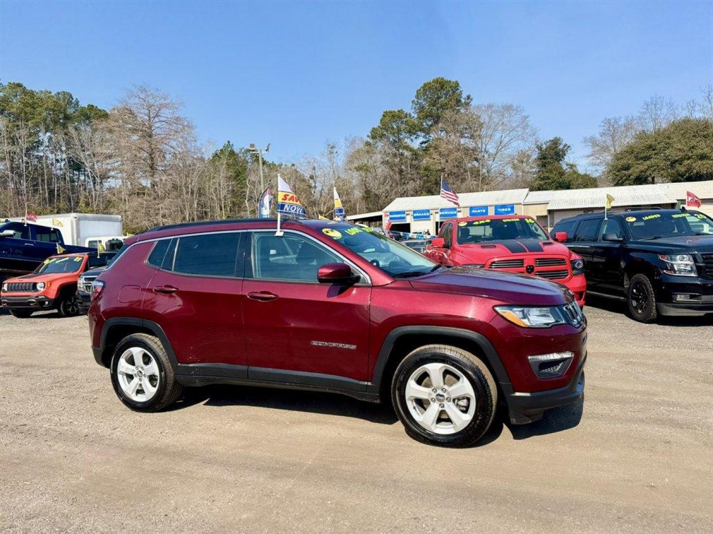 2021 Red /Black Jeep Compass (3C4NJCBB5MT) with an 2.4l I-4 MPI Sohc 2.4l engine, Automatic transmission, located at 745 East Steele Rd., West Columbia, SC, 29170, (803) 755-9148, 33.927212, -81.148483 - Photo#2