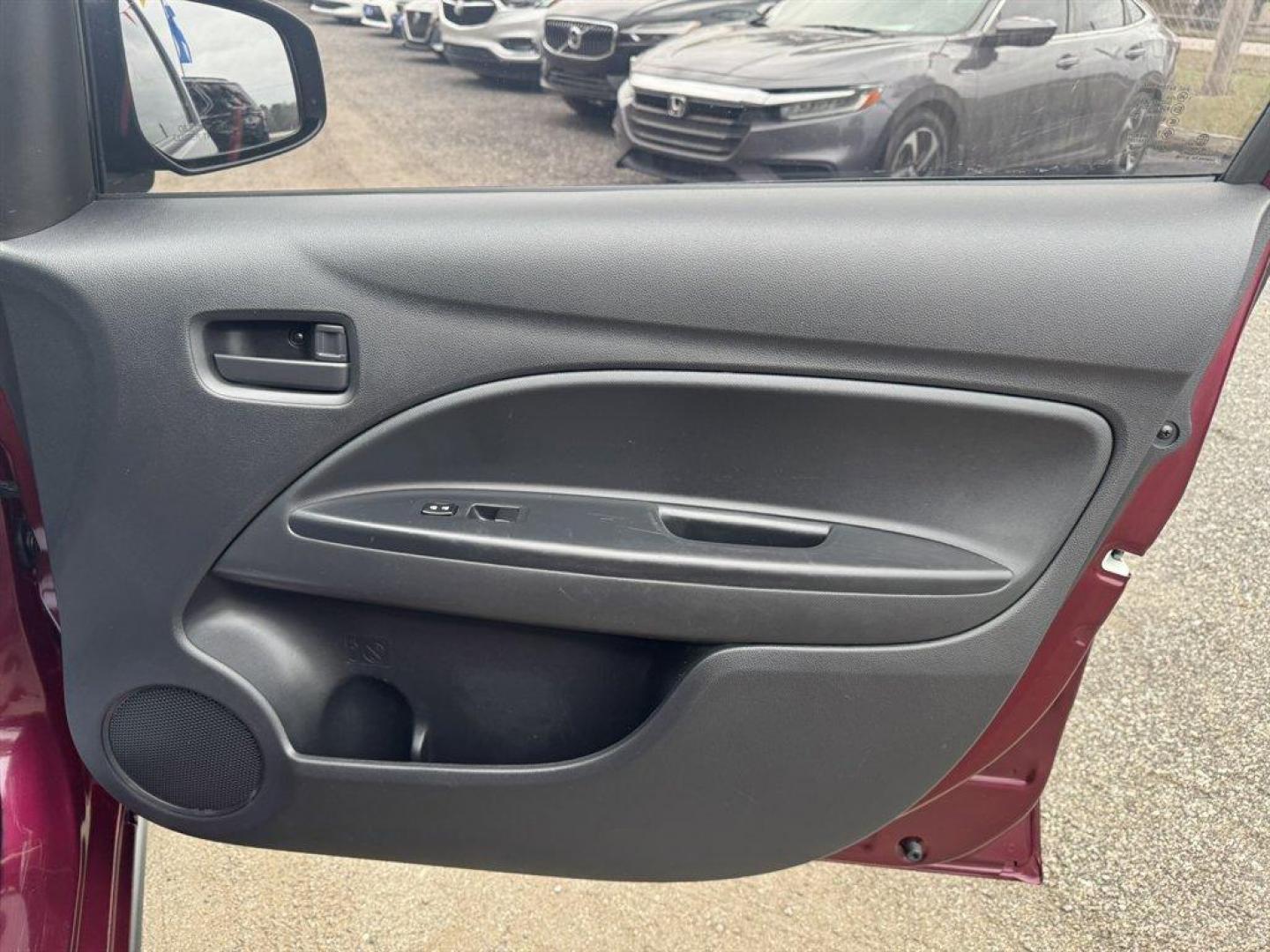 2024 Burgundy /Grey Mitsubishi Mirage G4 (ML32FUFJ1RH) with an 1.2l I-3 ECI-Multi Dohc 1 engine, Automatic transmission, located at 745 East Steele Rd., West Columbia, SC, 29170, (803) 755-9148, 33.927212, -81.148483 - Photo#22