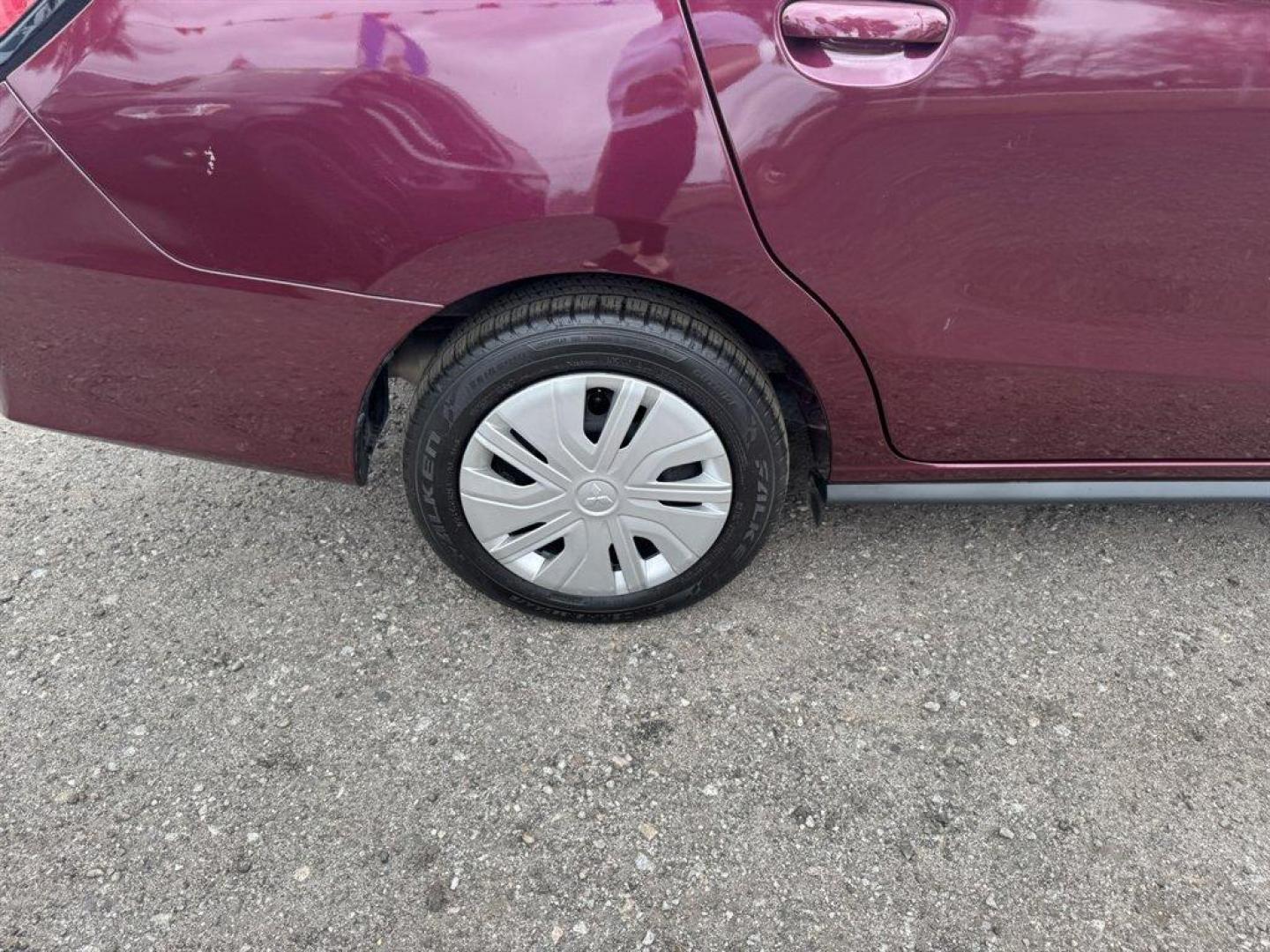 2024 Burgundy /Grey Mitsubishi Mirage G4 (ML32FUFJ1RH) with an 1.2l I-3 ECI-Multi Dohc 1 engine, Automatic transmission, located at 745 East Steele Rd., West Columbia, SC, 29170, (803) 755-9148, 33.927212, -81.148483 - Photo#25