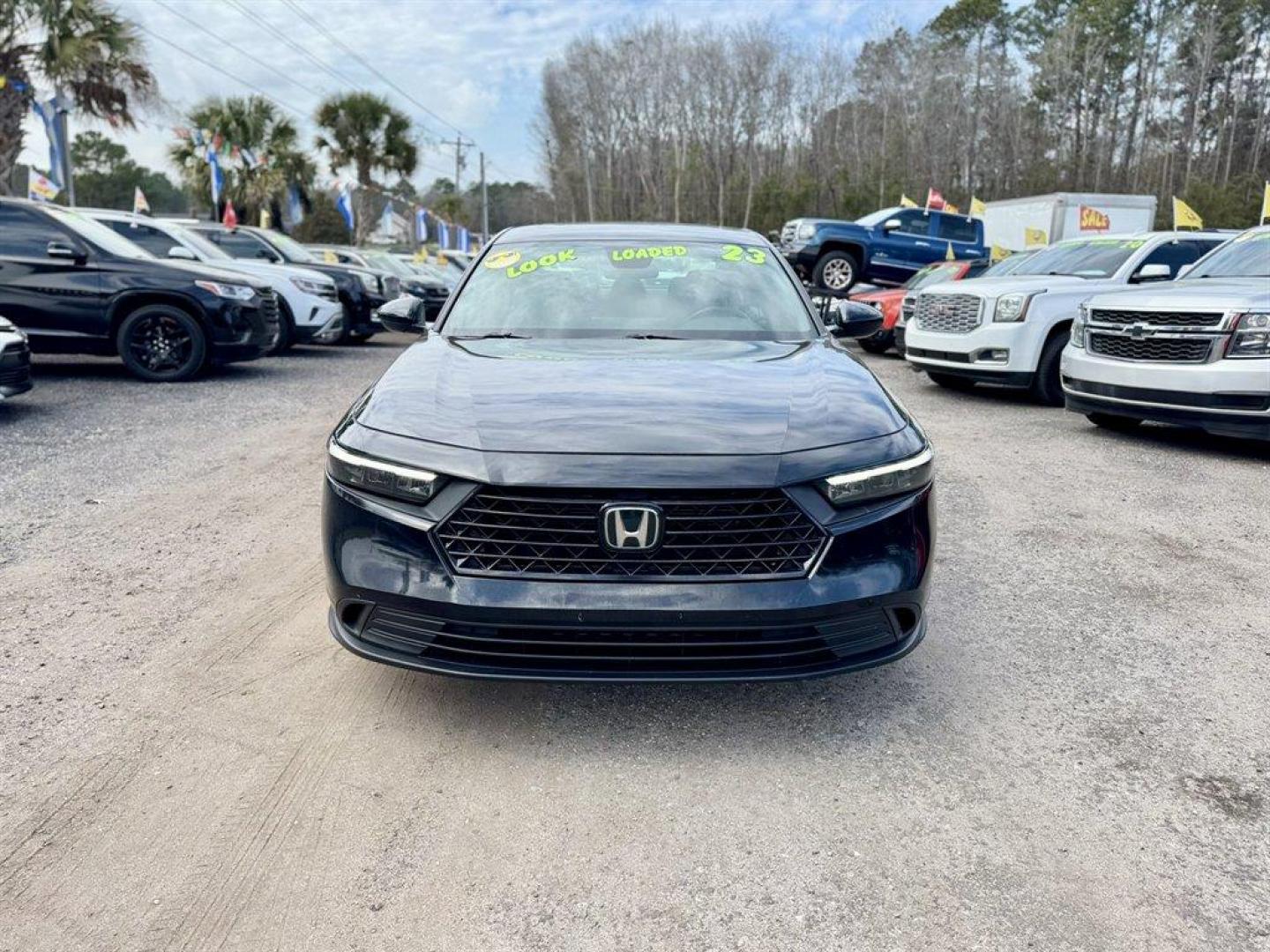 2023 Grey /Black Honda Accord (1HGCY2F59PA) with an 2.0l I-4 DI Dohc Hybrid 2 engine, Automatic transmission, located at 745 East Steele Rd., West Columbia, SC, 29170, (803) 755-9148, 33.927212, -81.148483 - Photo#1