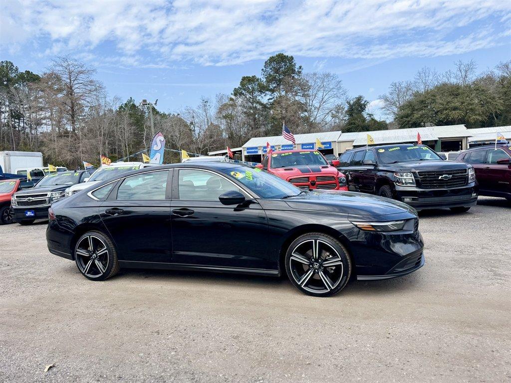 2023 Grey /Black Honda Accord (1HGCY2F59PA) with an 2.0l I-4 DI Dohc Hybrid 2 engine, Automatic transmission, located at 745 East Steele Rd., West Columbia, SC, 29170, (803) 755-9148, 33.927212, -81.148483 - Photo#2