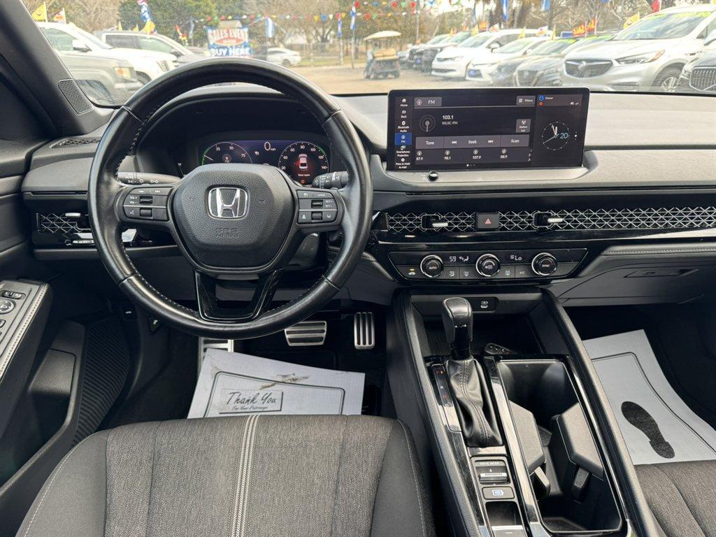 2023 Grey /Black Honda Accord (1HGCY2F59PA) with an 2.0l I-4 DI Dohc Hybrid 2 engine, Automatic transmission, located at 745 East Steele Rd., West Columbia, SC, 29170, (803) 755-9148, 33.927212, -81.148483 - Photo#6