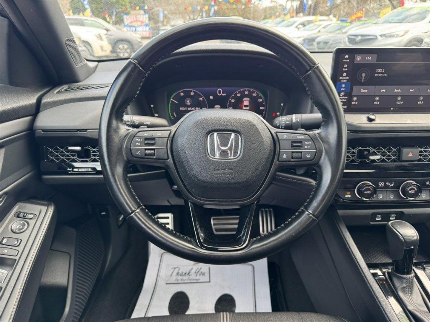 2023 Grey /Black Honda Accord (1HGCY2F59PA) with an 2.0l I-4 DI Dohc Hybrid 2 engine, Automatic transmission, located at 745 East Steele Rd., West Columbia, SC, 29170, (803) 755-9148, 33.927212, -81.148483 - Photo#7