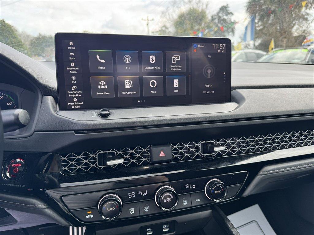 2023 Grey /Black Honda Accord (1HGCY2F59PA) with an 2.0l I-4 DI Dohc Hybrid 2 engine, Automatic transmission, located at 745 East Steele Rd., West Columbia, SC, 29170, (803) 755-9148, 33.927212, -81.148483 - Photo#12