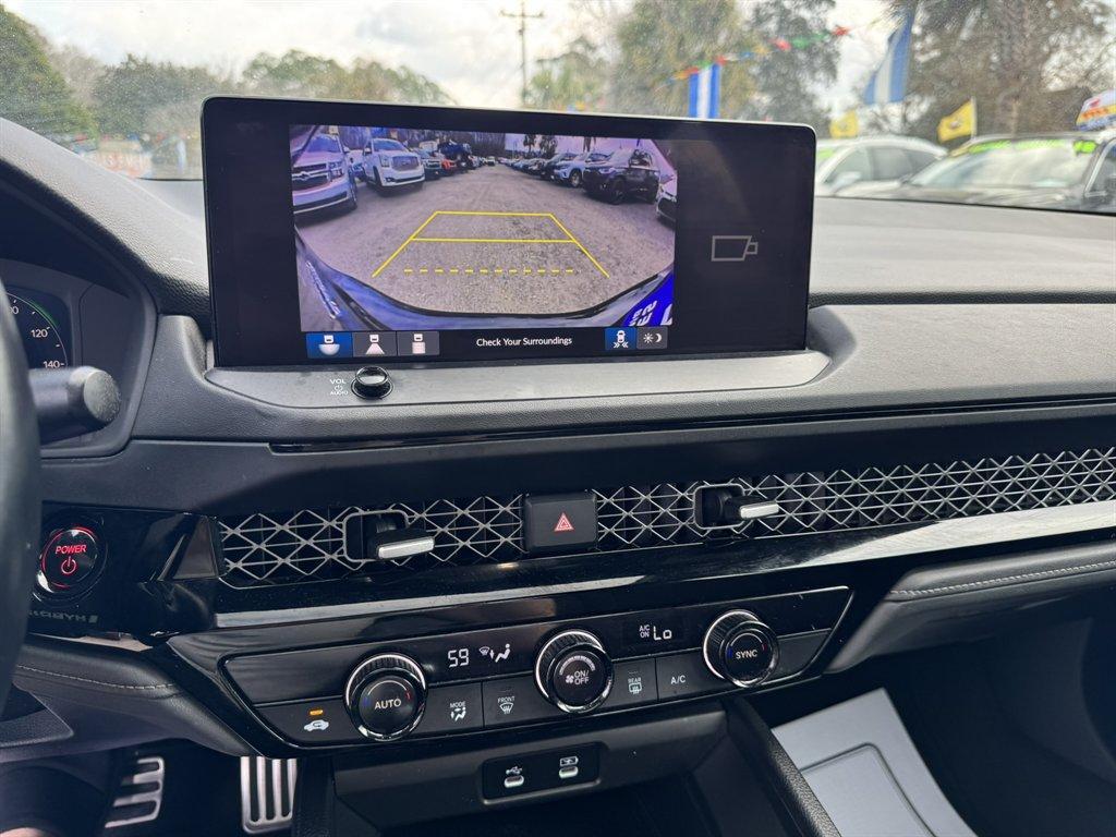 2023 Grey /Black Honda Accord (1HGCY2F59PA) with an 2.0l I-4 DI Dohc Hybrid 2 engine, Automatic transmission, located at 745 East Steele Rd., West Columbia, SC, 29170, (803) 755-9148, 33.927212, -81.148483 - Photo#14