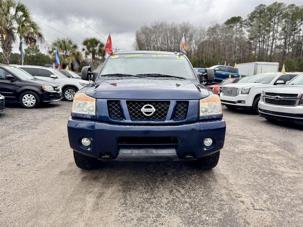 2012 Blue /Black Nissan Titan (1N6BA0ECXCN) with an 5.6l V8 MPI Dohc Flex 5.6 engine, Automatic transmission, located at 745 East Steele Rd., West Columbia, SC, 29170, (803) 755-9148, 33.927212, -81.148483 - Photo#1