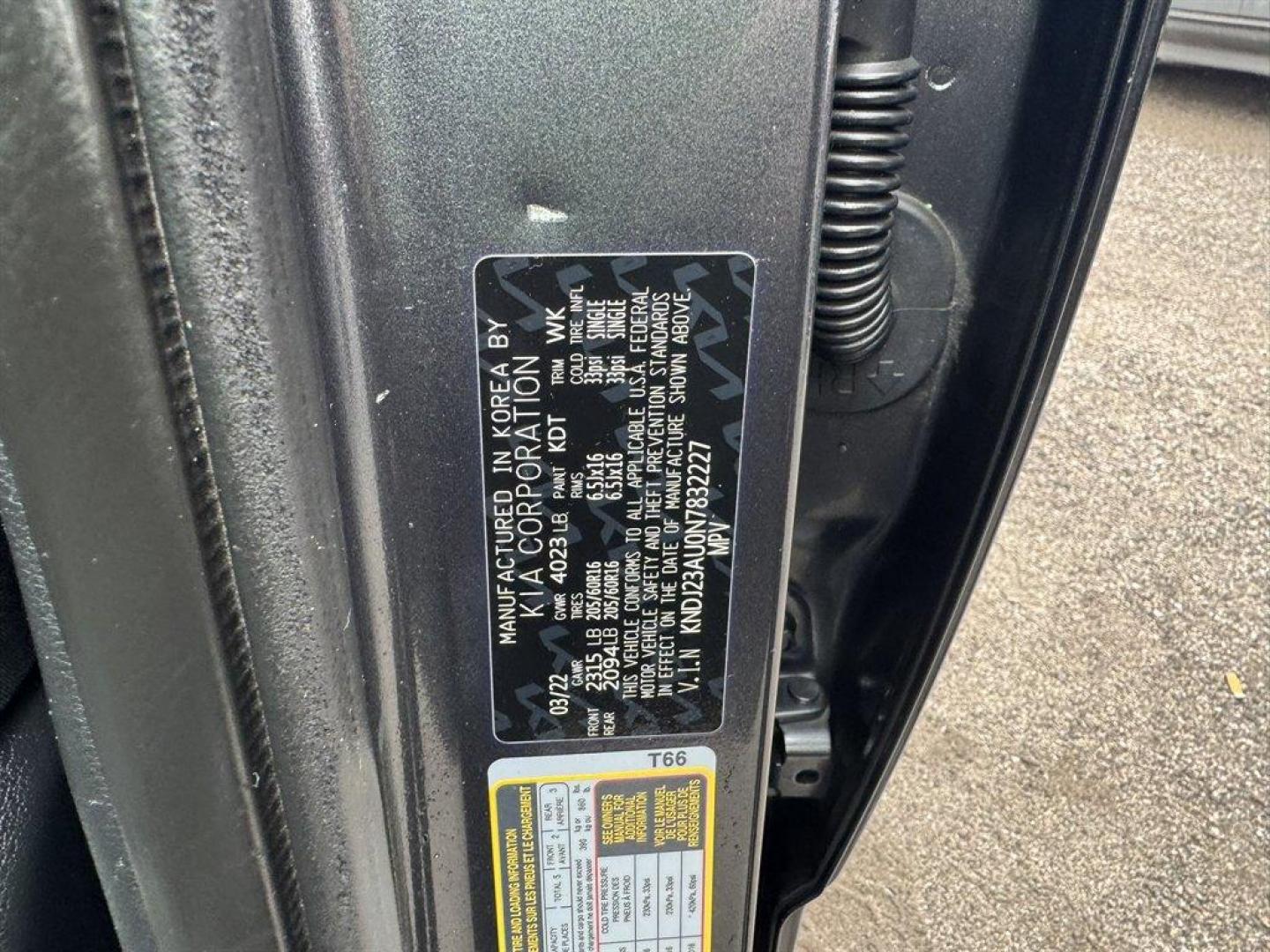 2022 Grey /Grey Kia Soul (KNDJ23AU0N7) with an 2.0l I-4 DI Dohc 2.0l engine, Automatic transmission, located at 745 East Steele Rd., West Columbia, SC, 29170, (803) 755-9148, 33.927212, -81.148483 - Photo#29
