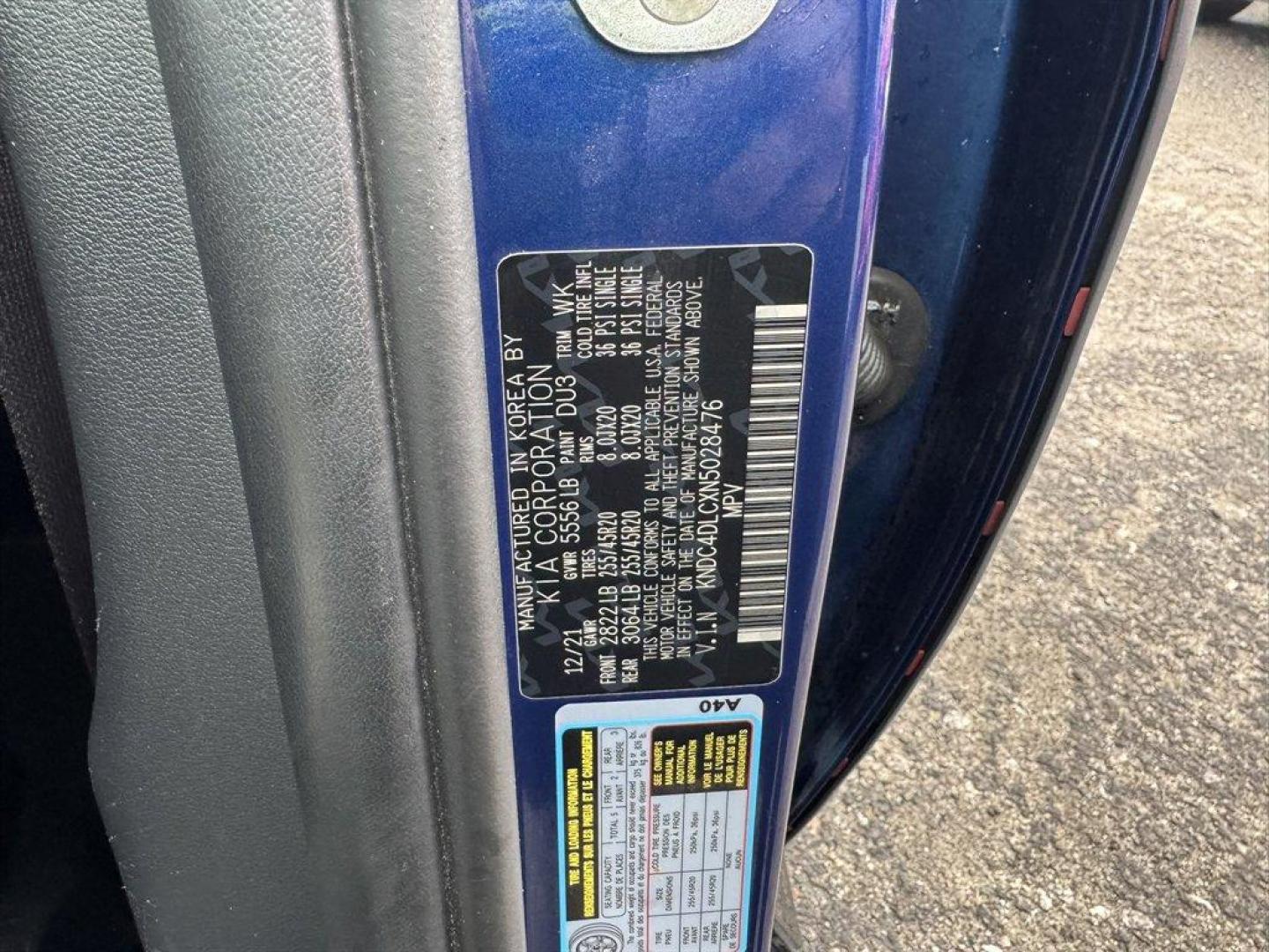 2022 Blue /Black Kia EV6 (KNDC4DLCXN5) with an 77.4 KWH Elect 77.4 KWH engine, Automatic transmission, located at 745 East Steele Rd., West Columbia, SC, 29170, (803) 755-9148, 33.927212, -81.148483 - Photo#38