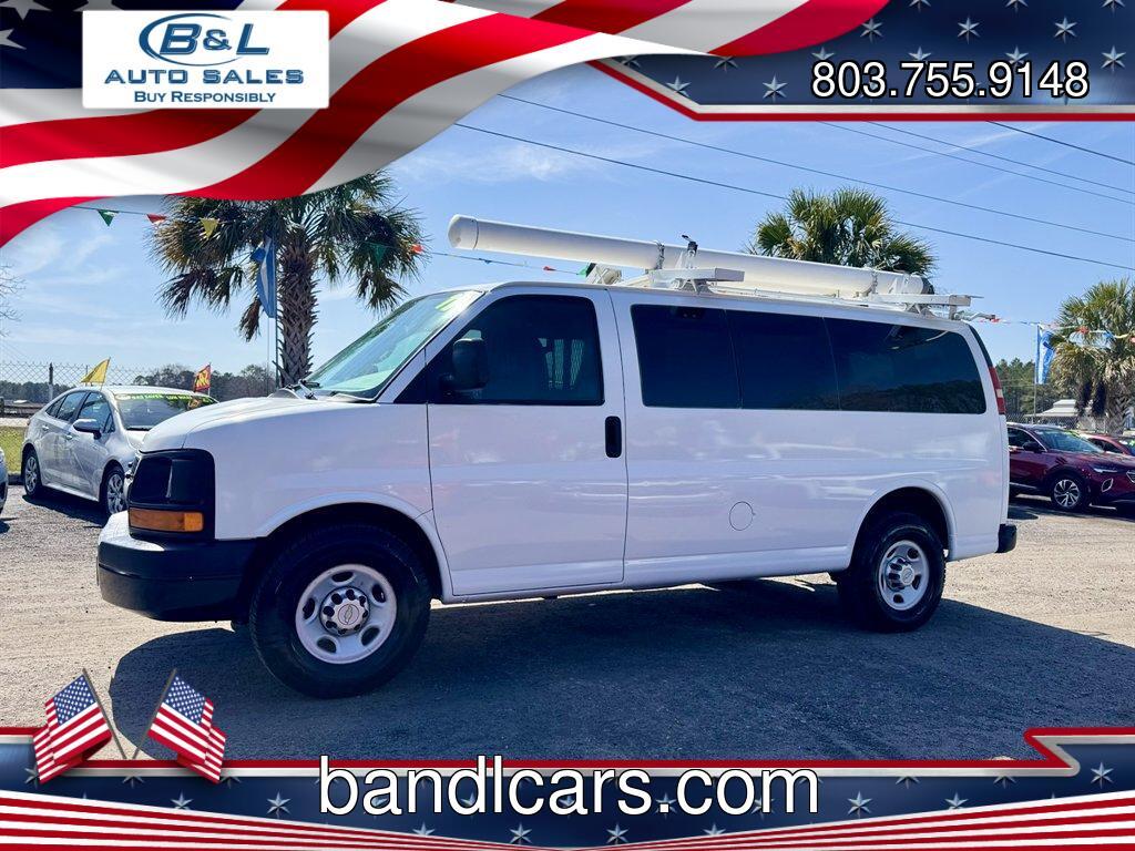 2011 White /Grey Chevrolet G2500 Vans (1GCWGFCG2B1) with an 6.0l V8 SFI OHV Flex 6.0l engine, Automatic transmission, located at 745 East Steele Rd., West Columbia, SC, 29170, (803) 755-9148, 33.927212, -81.148483 - Photo#0