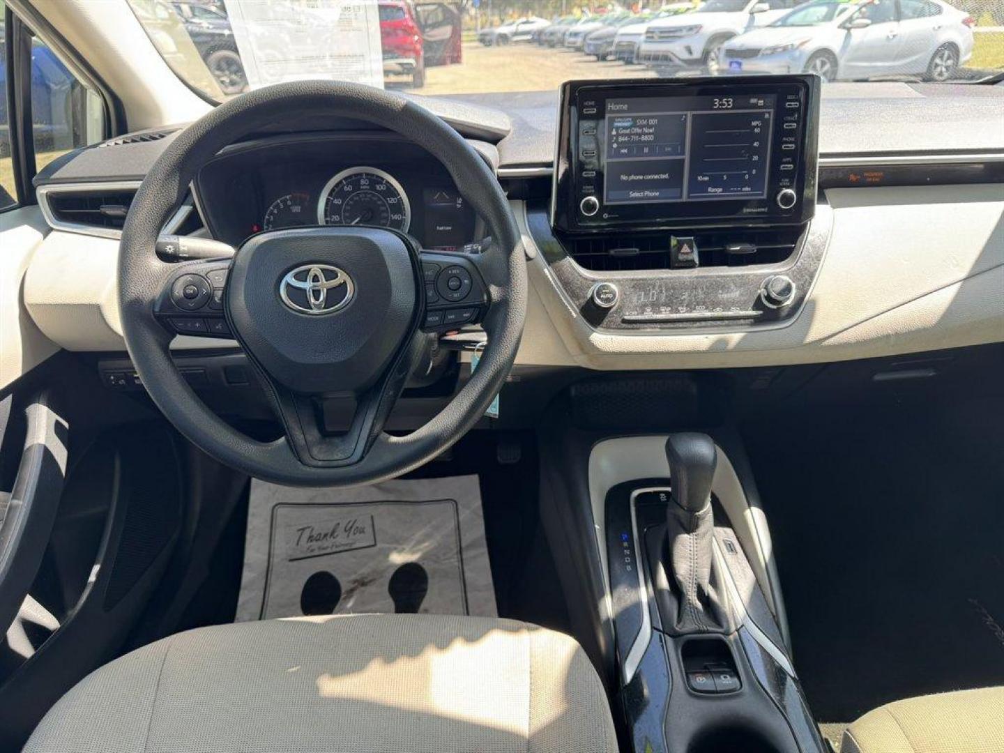 2021 White /Grey Toyota Corolla (JTDEPMAE1MJ) with an 1.8l I-4 MPI Dohc 1.8l engine, Automatic transmission, located at 745 East Steele Rd., West Columbia, SC, 29170, (803) 755-9148, 33.927212, -81.148483 - Photo#6