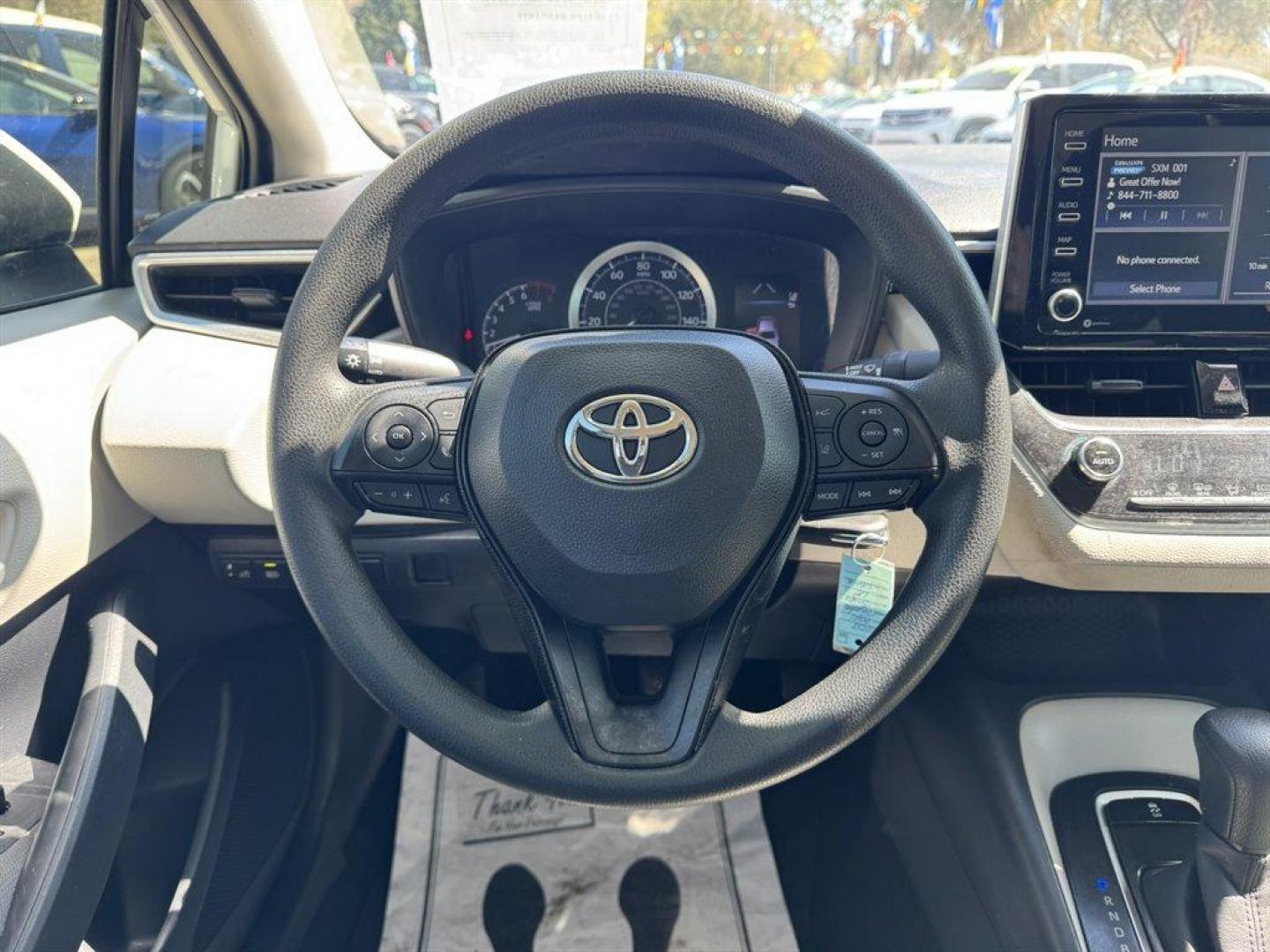 2021 White /Grey Toyota Corolla (JTDEPMAE1MJ) with an 1.8l I-4 MPI Dohc 1.8l engine, Automatic transmission, located at 745 East Steele Rd., West Columbia, SC, 29170, (803) 755-9148, 33.927212, -81.148483 - Photo#7