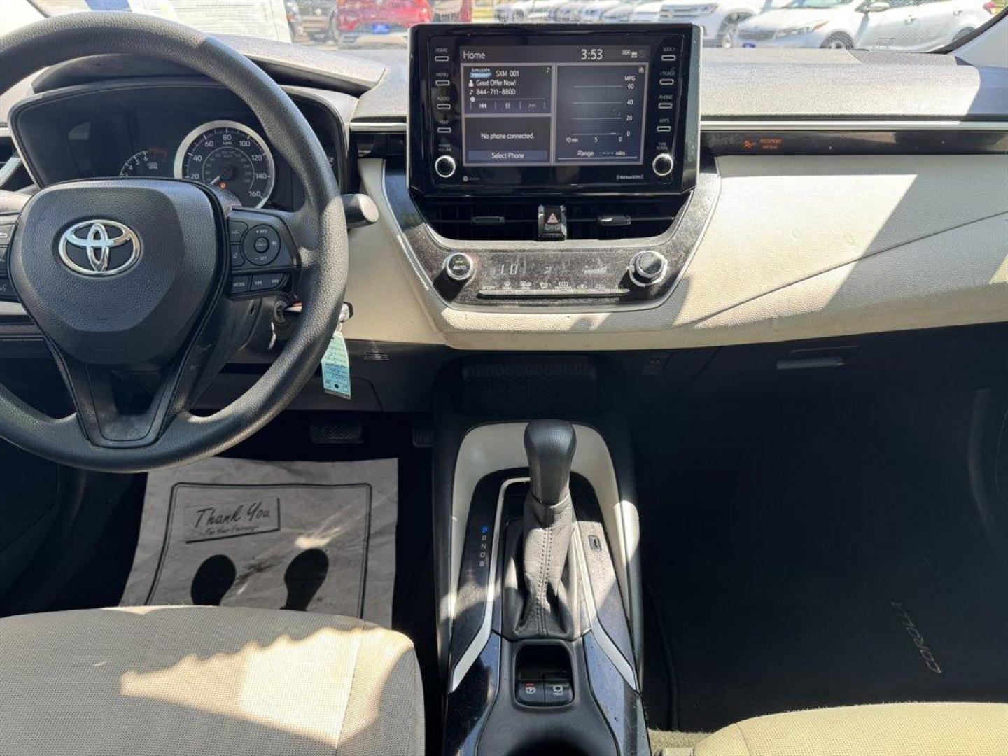 2021 White /Grey Toyota Corolla (JTDEPMAE1MJ) with an 1.8l I-4 MPI Dohc 1.8l engine, Automatic transmission, located at 745 East Steele Rd., West Columbia, SC, 29170, (803) 755-9148, 33.927212, -81.148483 - Photo#11