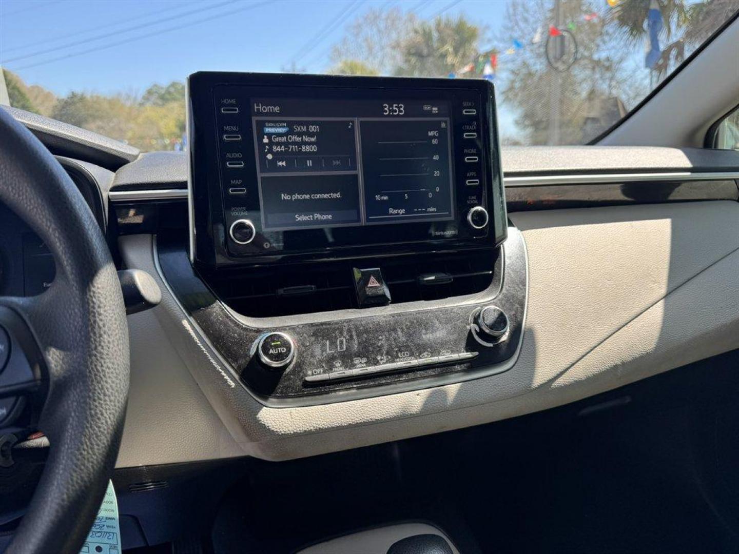 2021 White /Grey Toyota Corolla (JTDEPMAE1MJ) with an 1.8l I-4 MPI Dohc 1.8l engine, Automatic transmission, located at 745 East Steele Rd., West Columbia, SC, 29170, (803) 755-9148, 33.927212, -81.148483 - Photo#12