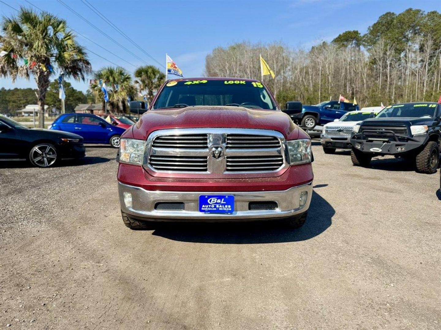 2015 Red /Grey Ram 1500 (1C6RR7GT5FS) with an 5.7l V8 Smpi Hemi 5.7l engine, Automatic transmission, located at 745 East Steele Rd., West Columbia, SC, 29170, (803) 755-9148, 33.927212, -81.148483 - Photo#1