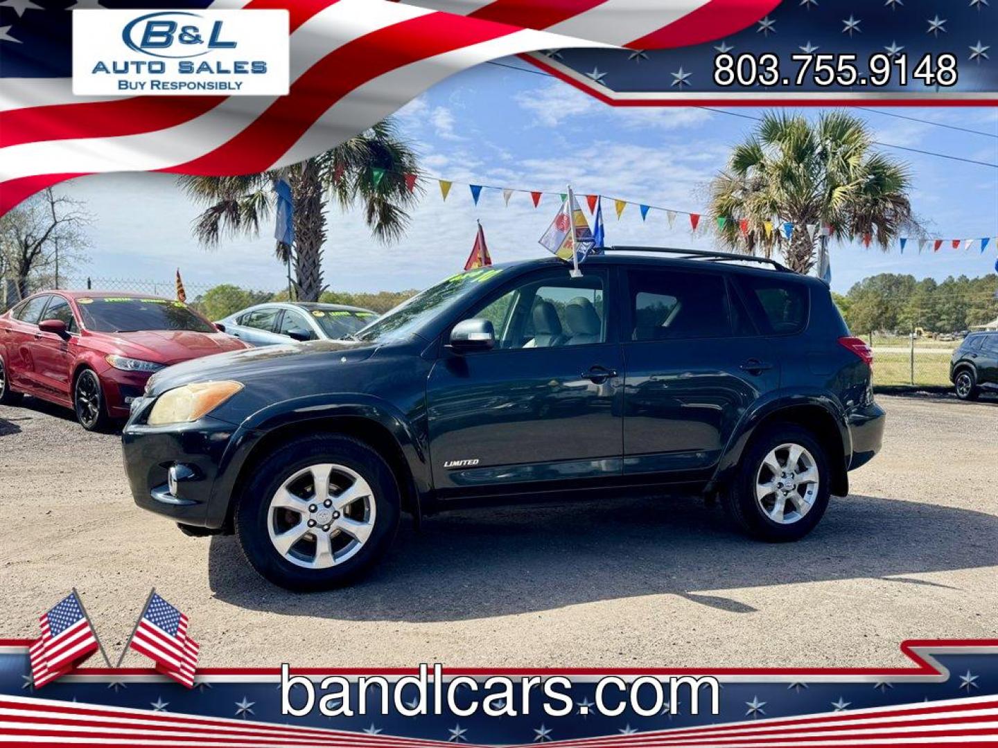 2010 Black /Grey Toyota RAV4 (JTMDF4DV6AD) with an 2.5l I-4 SFI Dohc VVT-I 2 engine, Automatic transmission, located at 745 East Steele Rd., West Columbia, SC, 29170, (803) 755-9148, 33.927212, -81.148483 - Photo#0