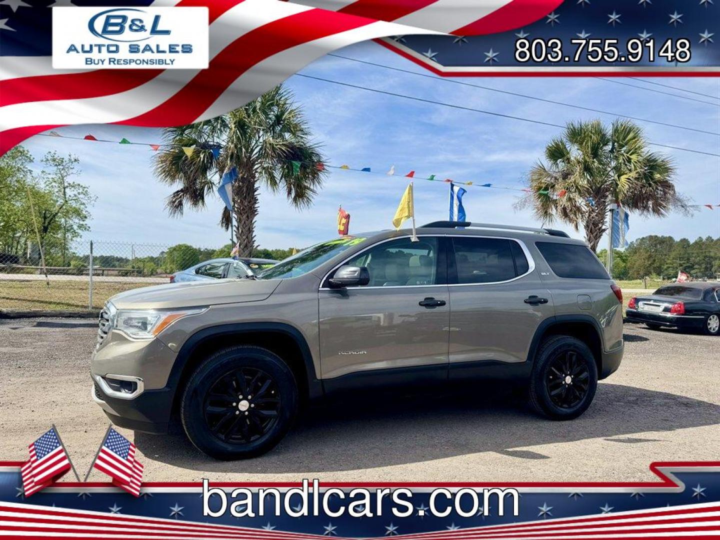 2019 Bronze /Grey GMC Acadia (1GKKNMLS9KZ) with an 3.6l V6 DI Dohc 3.6l engine, Automatic transmission, located at 745 East Steele Rd., West Columbia, SC, 29170, (803) 755-9148, 33.927212, -81.148483 - Photo#0