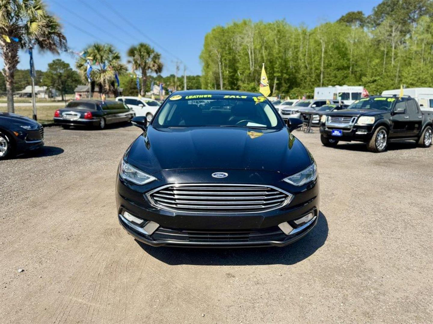 2017 Black /Black Ford Fusion (3FA6P0HDXHR) with an 1.5l I-4 DI Dohc Ecoboost engine, Automatic transmission, located at 745 East Steele Rd., West Columbia, SC, 29170, (803) 755-9148, 33.927212, -81.148483 - Photo#1