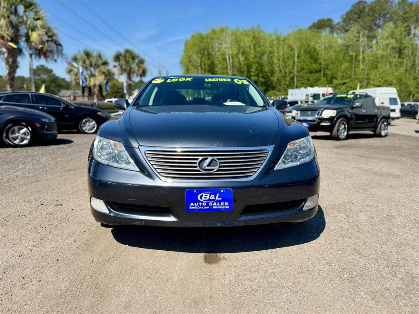 2008 Grey /Black Lexus LS 460 (JTHGL46F785) with an 4.6l V8 EFI Dohc 4.6l engine, Automatic transmission, located at 745 East Steele Rd., West Columbia, SC, 29170, (803) 755-9148, 33.927212, -81.148483- Photo#1