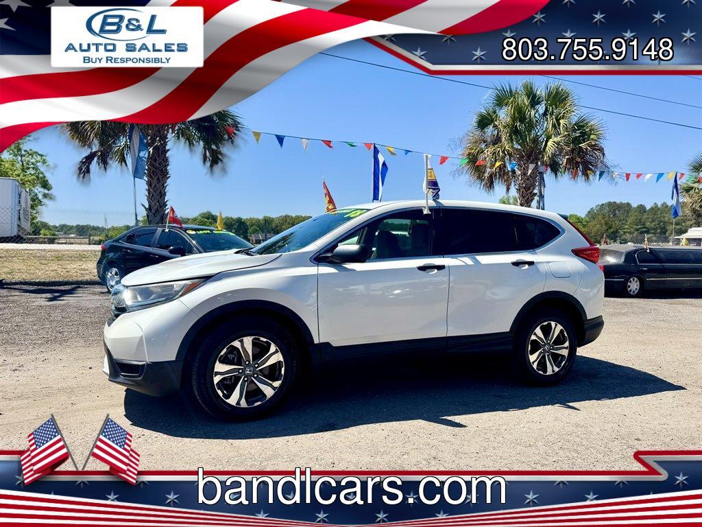 2018 White /Taupe Honda CR-V (2HKRW5H31JH) with an 2.4l I-4 DI Dohc 2.4l engine, Automatic transmission, located at 745 East Steele Rd., West Columbia, SC, 29170, (803) 755-9148, 33.927212, -81.148483 - Photo#0