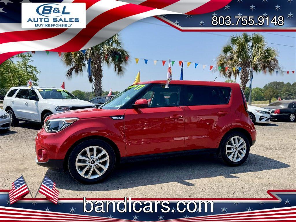 2017 Red /Black Kia Soul (KNDJP3A51H7) with an 2.0l I-4 DI Dohc 2.0l engine, Automatic transmission, located at 745 East Steele Rd., West Columbia, SC, 29170, (803) 755-9148, 33.927212, -81.148483 - Photo#0