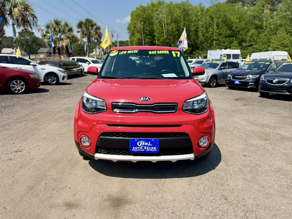 2017 Red /Black Kia Soul (KNDJP3A51H7) with an 2.0l I-4 DI Dohc 2.0l engine, Automatic transmission, located at 745 East Steele Rd., West Columbia, SC, 29170, (803) 755-9148, 33.927212, -81.148483 - Photo#1