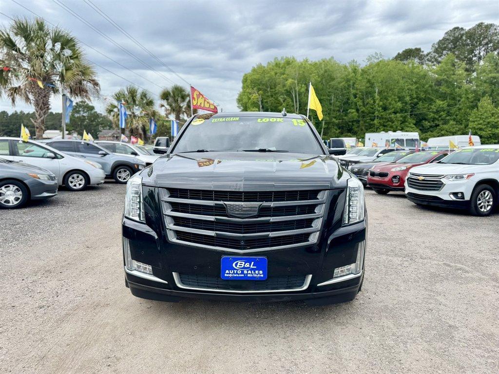 2015 Black /Black Cadillac Escalade (1GYS4TKJ5FR) with an 6.2l V8 DI VVT Flex 6.2l engine, Automatic transmission, located at 745 East Steele Rd., West Columbia, SC, 29170, (803) 755-9148, 33.927212, -81.148483 - Photo#1