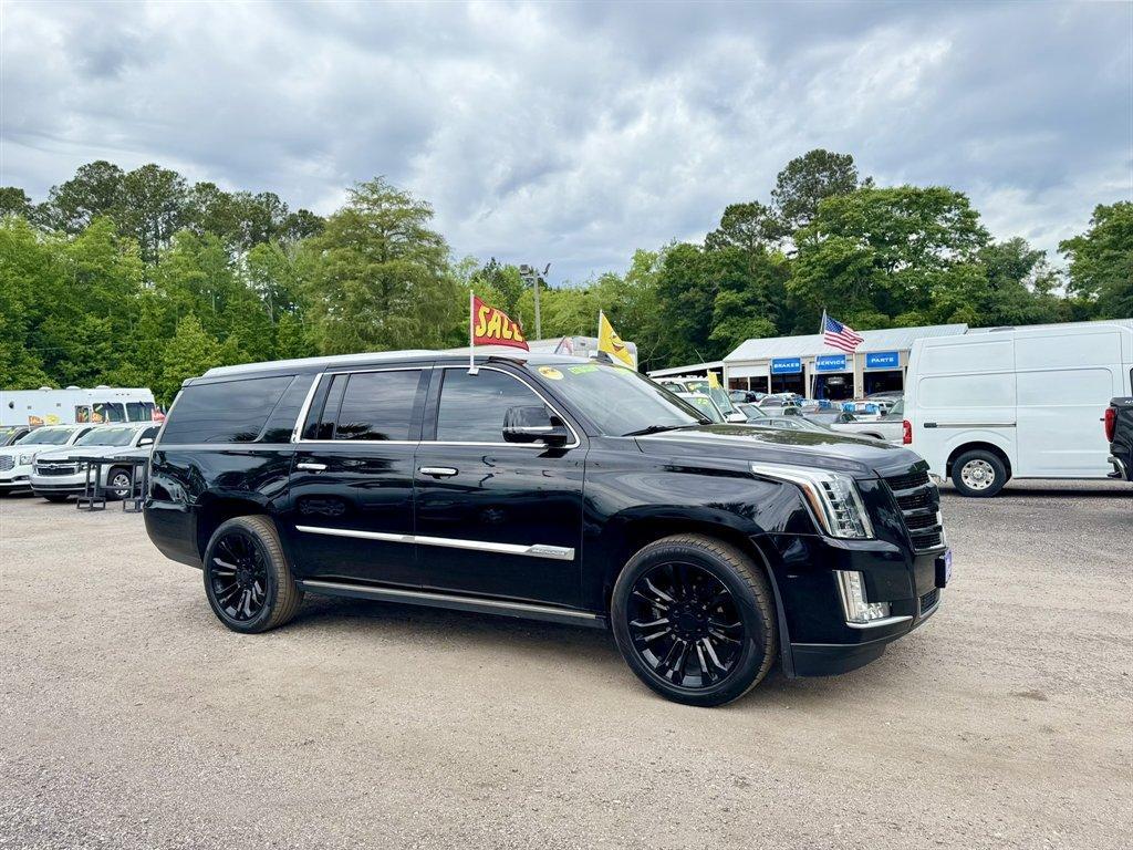 2015 Black /Black Cadillac Escalade (1GYS4TKJ5FR) with an 6.2l V8 DI VVT Flex 6.2l engine, Automatic transmission, located at 745 East Steele Rd., West Columbia, SC, 29170, (803) 755-9148, 33.927212, -81.148483 - Photo#2