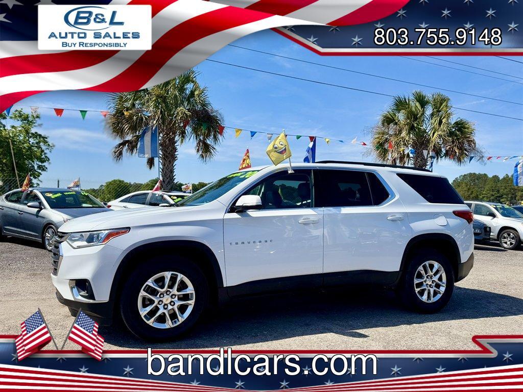 2020 White /Black Chevrolet Traverse (1GNEVHKW3LJ) with an 3.6l V6 DI Dohc 3.6l engine, Automatic transmission, located at 745 East Steele Rd., West Columbia, SC, 29170, (803) 755-9148, 33.927212, -81.148483 - Photo#0