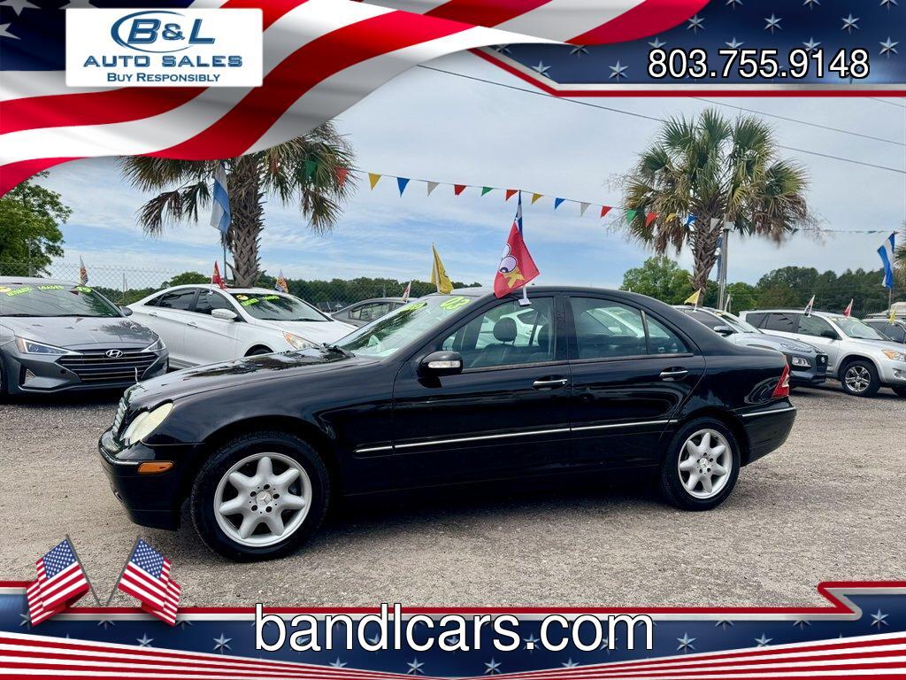 2003 Black /Black Mercedes-Benz C Class (WDBRF61J83F) with an 2.6l V6 EFI Sohc 2.6l engine, Automatic transmission, located at 745 East Steele Rd., West Columbia, SC, 29170, (803) 755-9148, 33.927212, -81.148483 - Photo#0