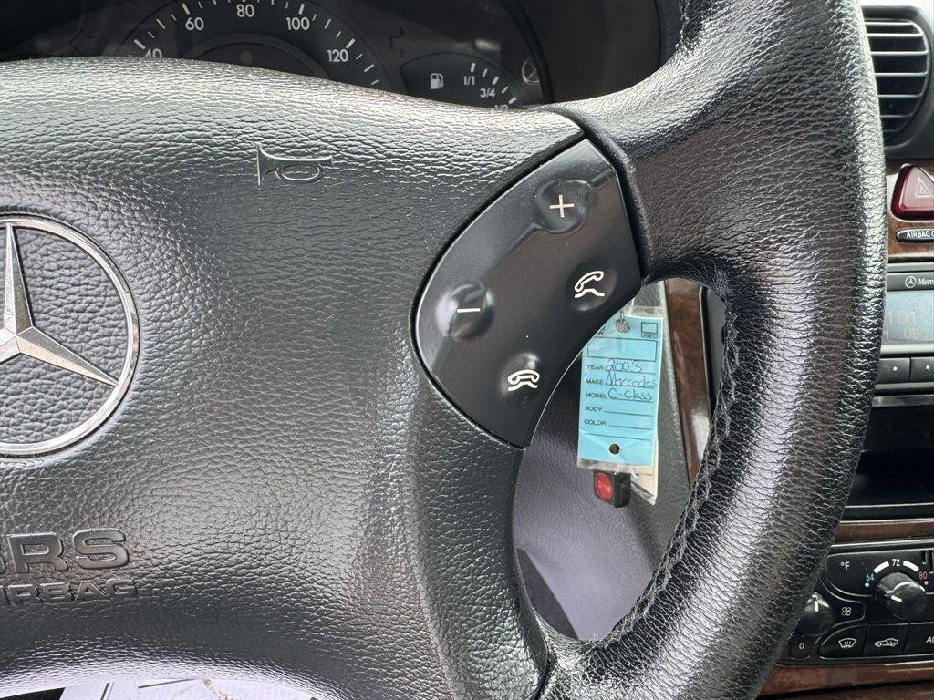 2003 Black /Black Mercedes-Benz C Class (WDBRF61J83F) with an 2.6l V6 EFI Sohc 2.6l engine, Automatic transmission, located at 745 East Steele Rd., West Columbia, SC, 29170, (803) 755-9148, 33.927212, -81.148483 - Photo#9