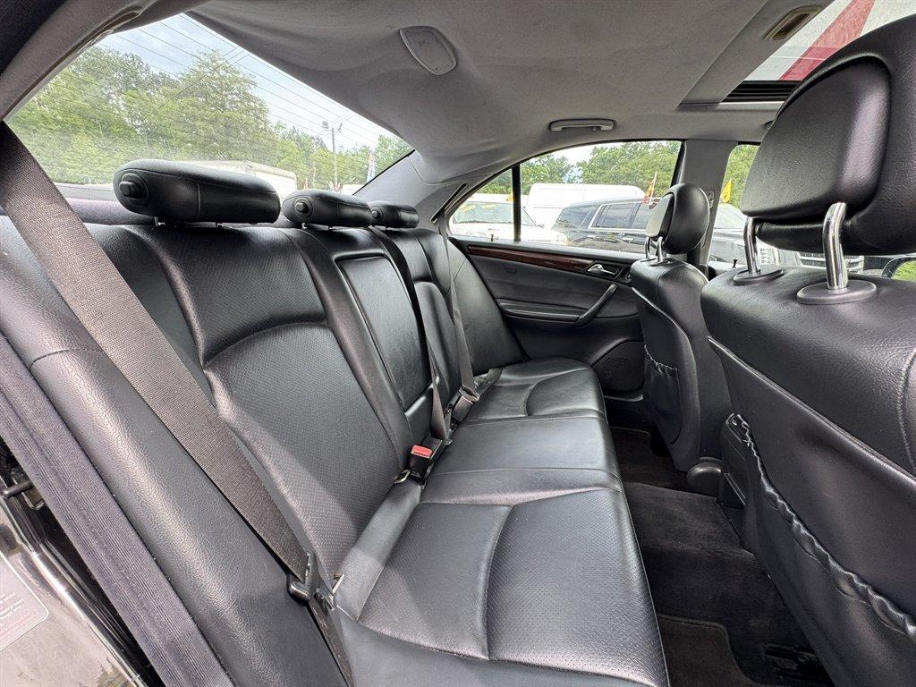 2003 Black /Black Mercedes-Benz C Class (WDBRF61J83F) with an 2.6l V6 EFI Sohc 2.6l engine, Automatic transmission, located at 745 East Steele Rd., West Columbia, SC, 29170, (803) 755-9148, 33.927212, -81.148483 - Photo#21